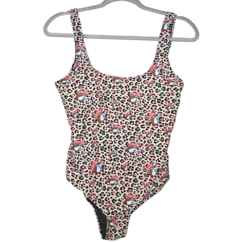 Buc-ees NWT! Leopard Print One Piece Swimsuit